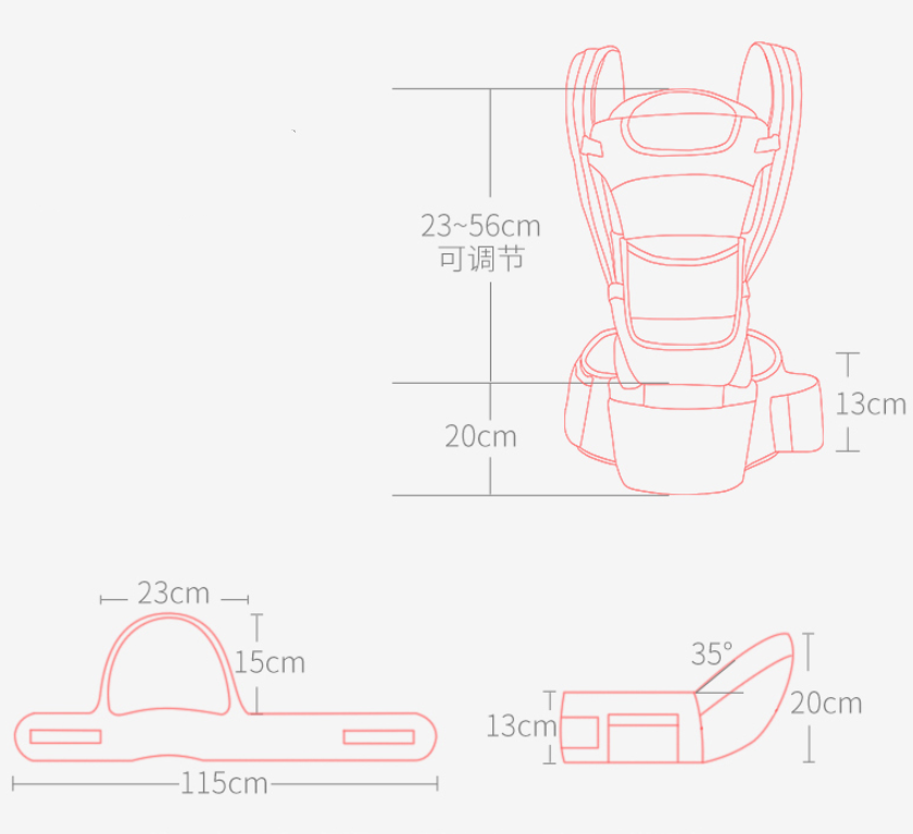 3-in-1 Ergonomic Baby Carrier – Comfort, Safety & Tenderness for Your Little One