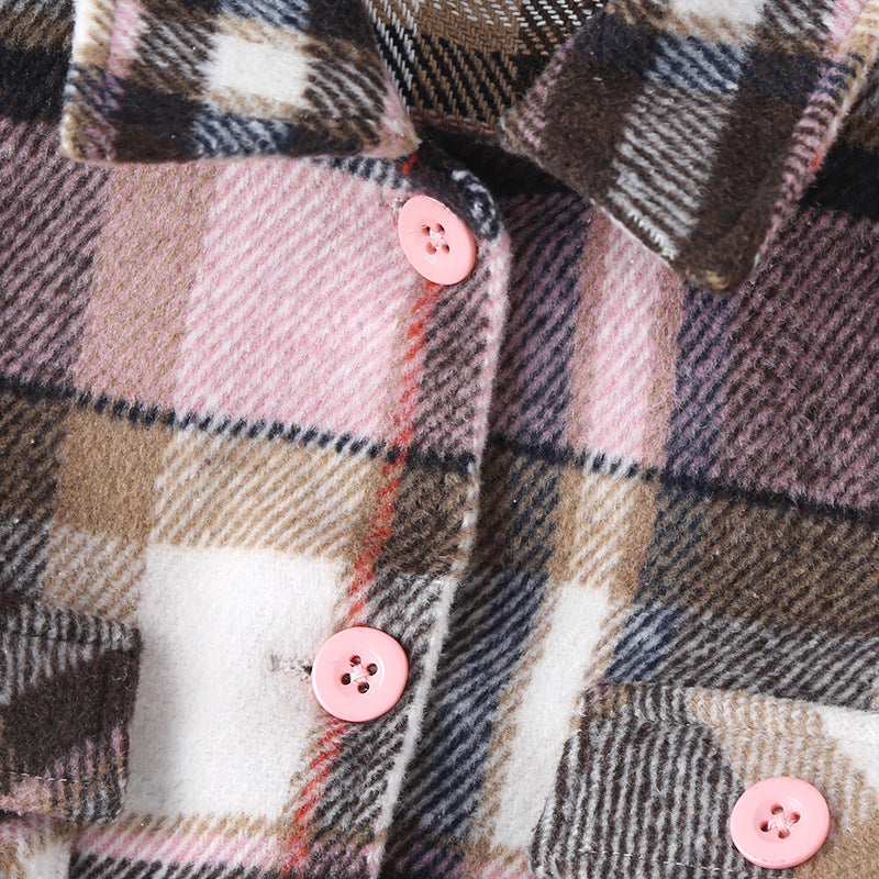 Checkered coat with matching hat – Child