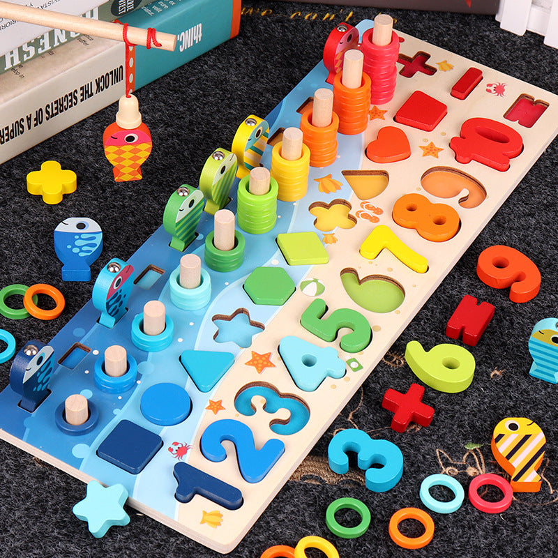 Puzzle éducatif 3D – Chiffres et lettres en bois