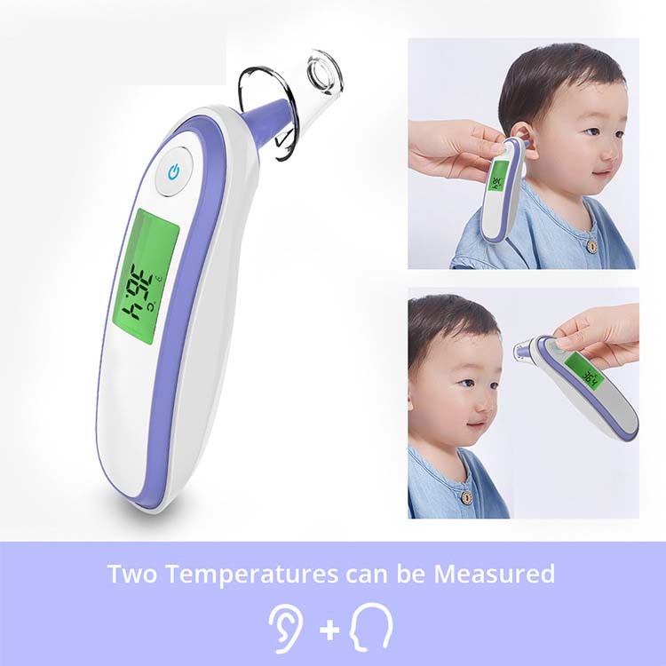 Thermomètre auriculaire et frontal pour bébé – Sécurité & précision
