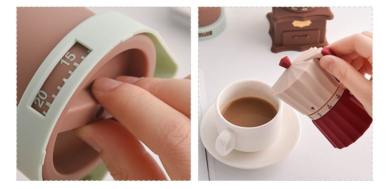 Minuterie de cuisine rétro — Machine à café décorative