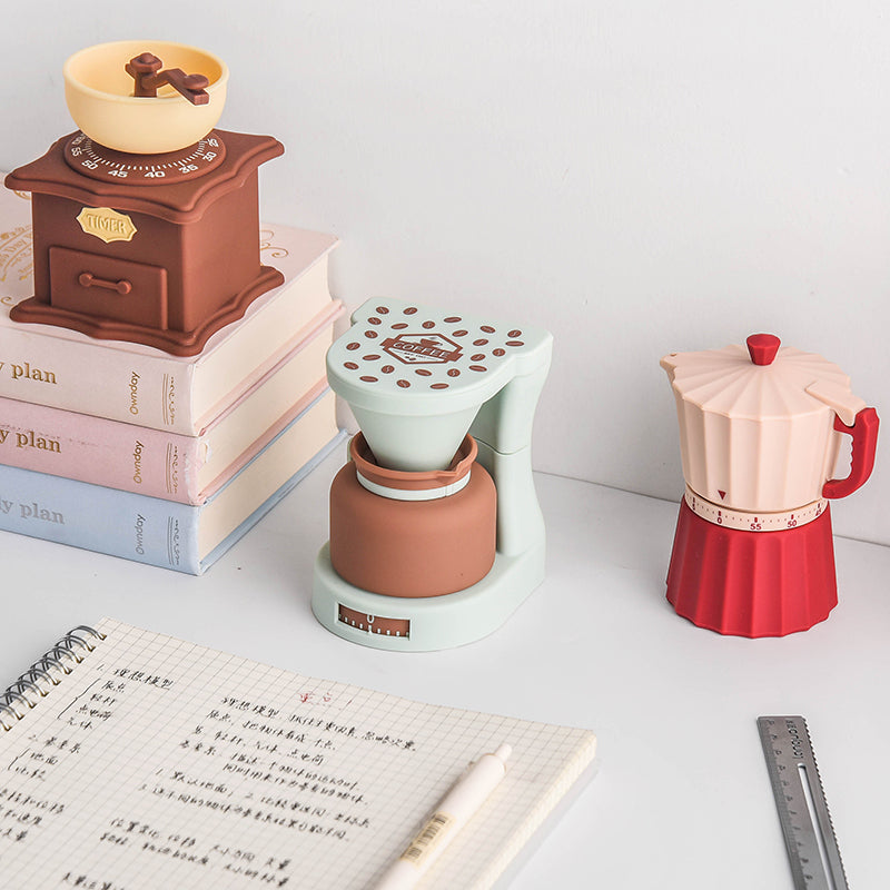 Minuterie de cuisine rétro — Machine à café décorative