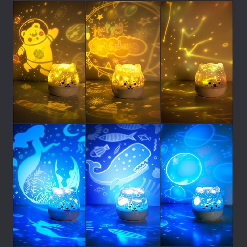 Projecteur d’Étoiles Musical – Veilleuse Magique pour Enfant avec Lumières Colorées