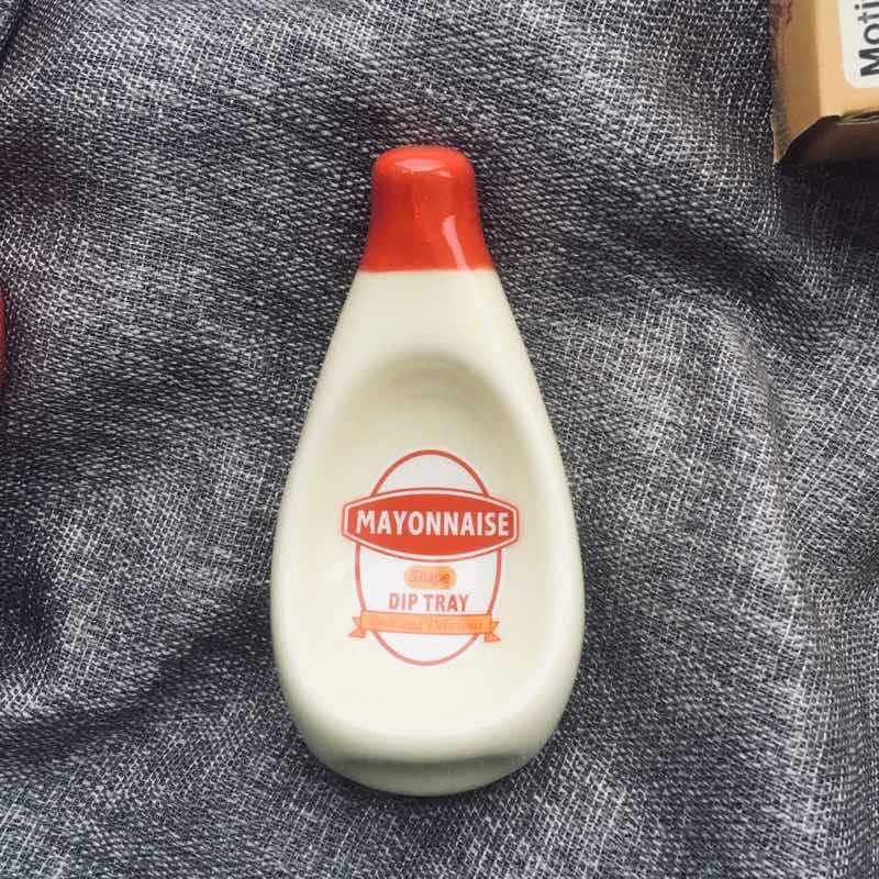 Coupelle en céramique en forme de bouteille — pour sauces, condiments et trempettes