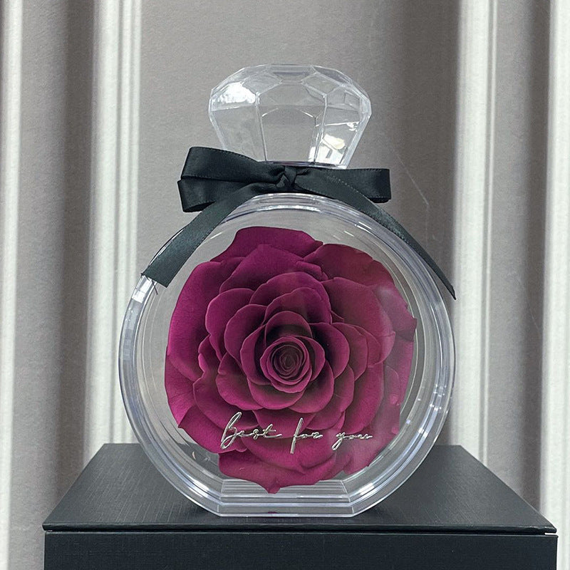 Rose éternelle sous cloche — Cadeau d’amour intemporel