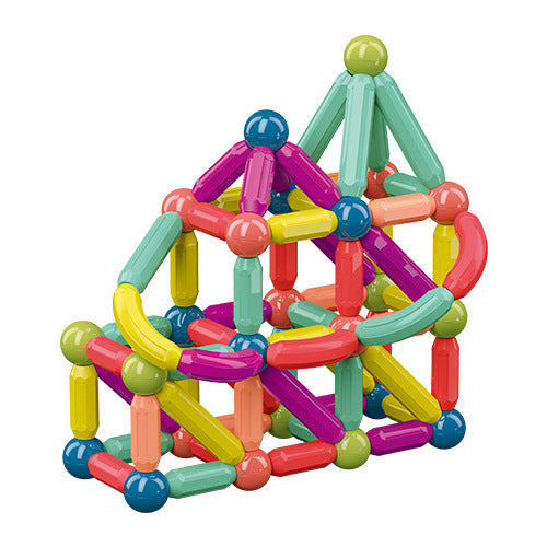 Bâtonnets magnétiques colorés – Jeu de construction créatif