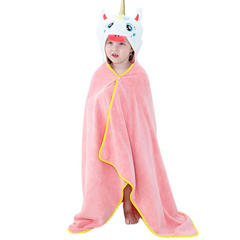 Serviette de bain à capuchon “Les amis de Teddy” – Animaux tout doux