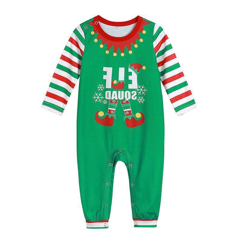 Matching Christmas Pyjamas “Little Elves with Family” – Parent-child Outfit
