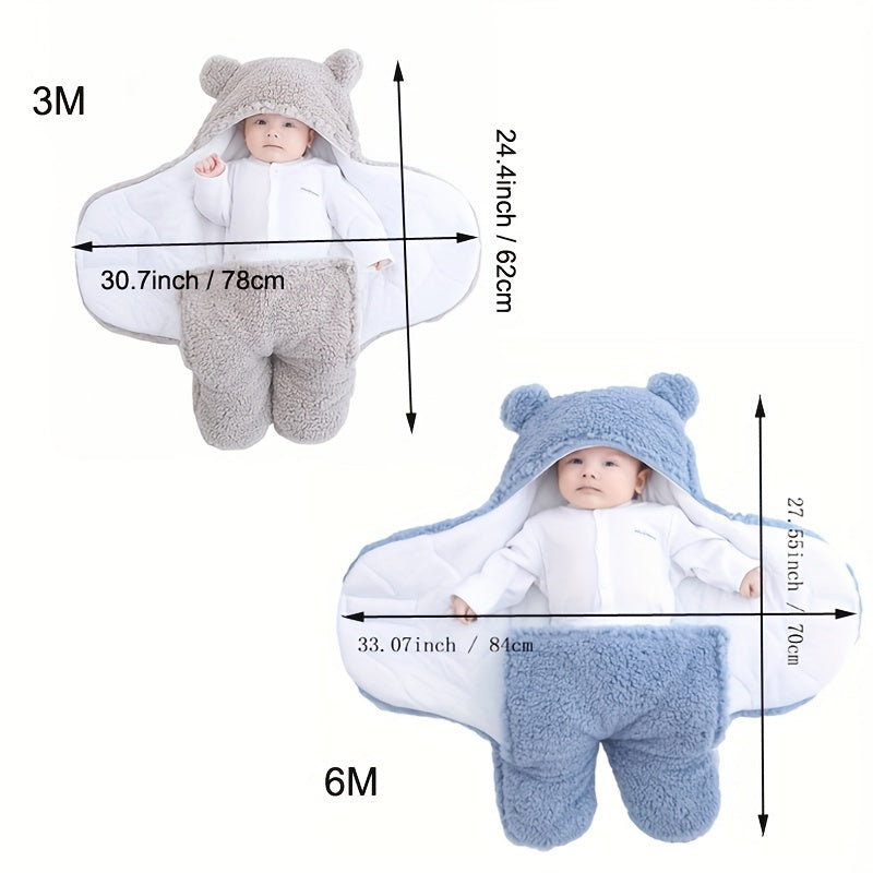 Sac de couchage d’hiver pour bébé – Ourson doux 360°