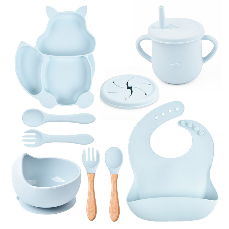 Ensemble repas en silicone pour bébé – La première table de Teddy