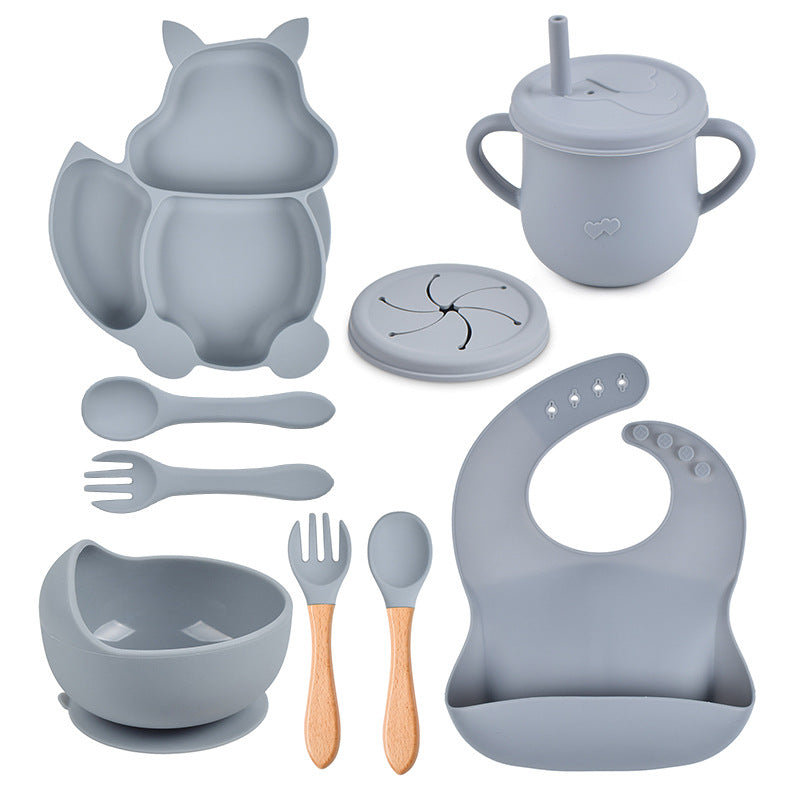 Ensemble repas en silicone pour bébé – La première table de Teddy