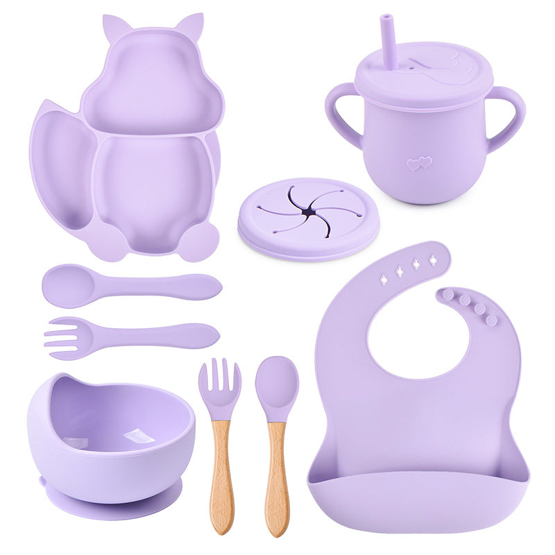 Ensemble repas en silicone pour bébé – La première table de Teddy