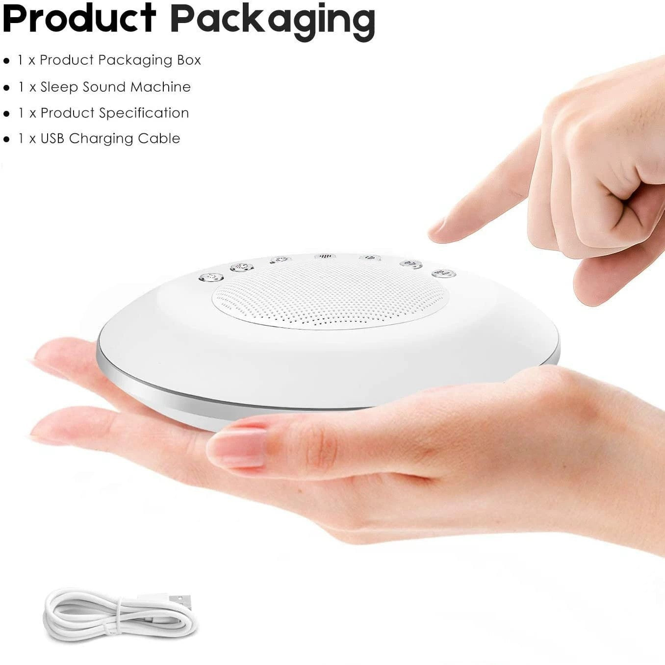 Machine à bruit blanc portative “Douce Nuit” – Aide au sommeil pour bébé