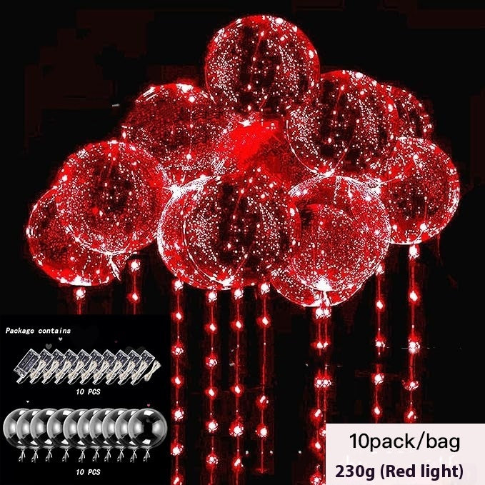 Ballons lumineux LED – Décoration romantique pour soirées & Saint-Valentin