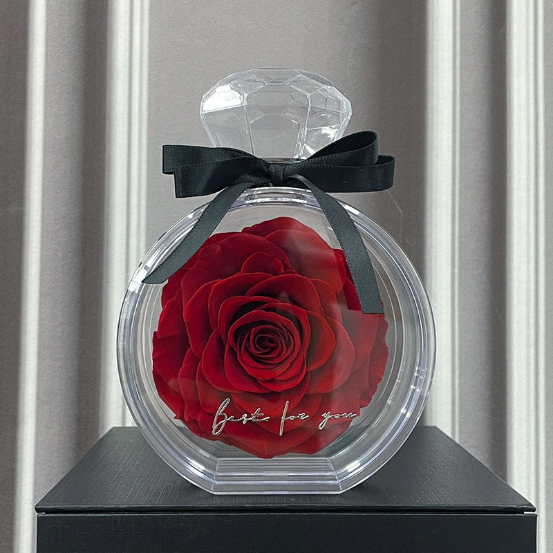 Rose éternelle sous cloche — Cadeau d’amour intemporel