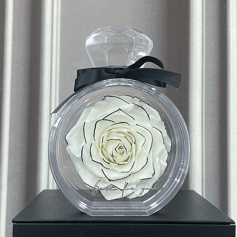 Rose éternelle sous cloche — Cadeau d’amour intemporel